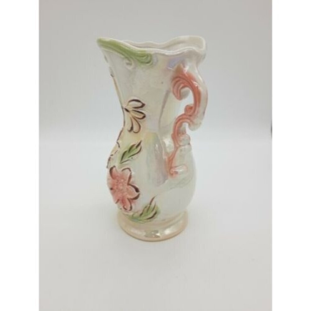 Made in Brazil Ceramic Pottery lustreware lusterware vintage vase 8" - Picture 2 of 10